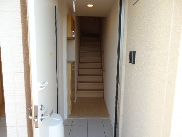 宇都宮市ゆいの杜７丁目のアパートの玄関|玄関