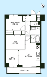 【間取り】 | ライオンズステーションプラザ千歳烏山