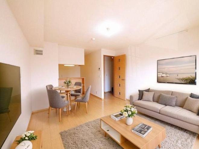 メゾンリヴェールの居間・リビング|CGで家具等を配置したもので家具等は含まれません