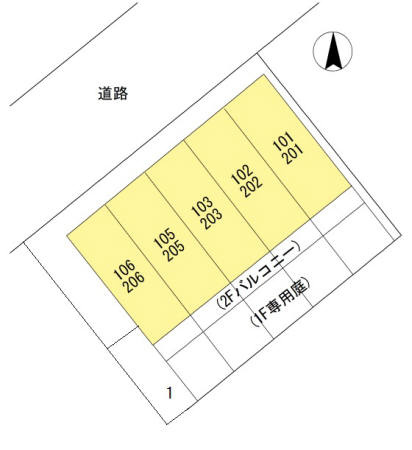 エステートピア板宿の区画図