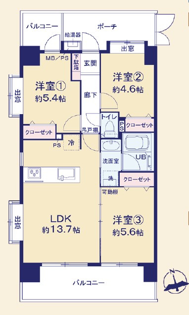 プラゼール練馬高野台の間取り