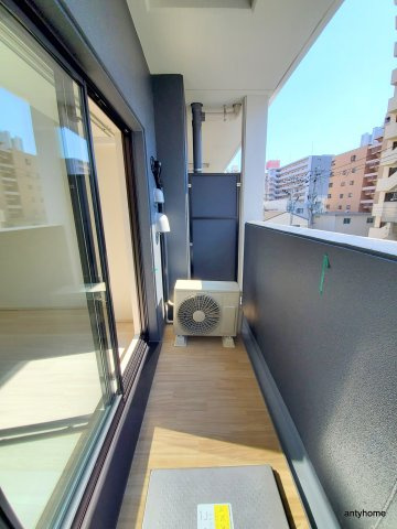 ジオエント福島野田 仲介手数料無料のバルコニー