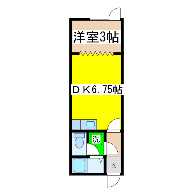 コーポサクラの間取り