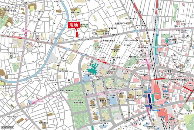 プレール・ドゥーク新宿Ｗｅｓｔの地図