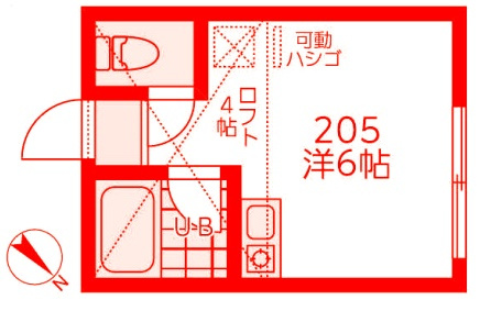 横浜市戸塚区吉田町のアパートの間取り