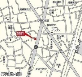 足立区伊興３丁目の店舗事務所の地図