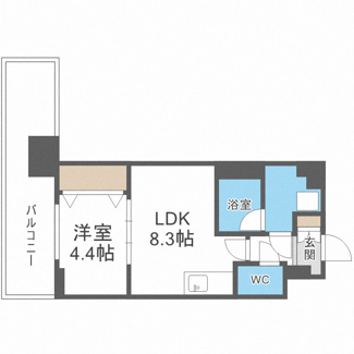 【間取り】 | Splendide NAMBAⅢ | スプランディッド難波III　間取り