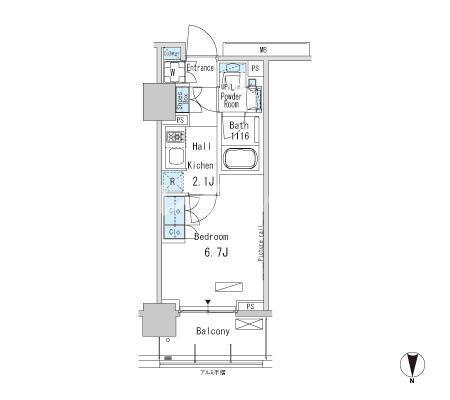 パークアクシス蒲田ステーションゲートの間取り