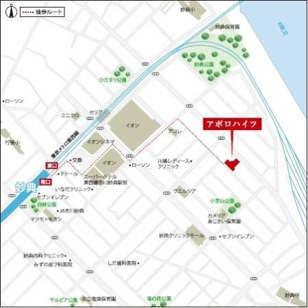 アポロハイツの地図