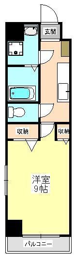 熊本市中央区本山１丁目の賃貸マンションの間取り
