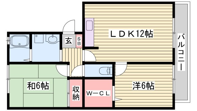 ウエストハイツの間取り