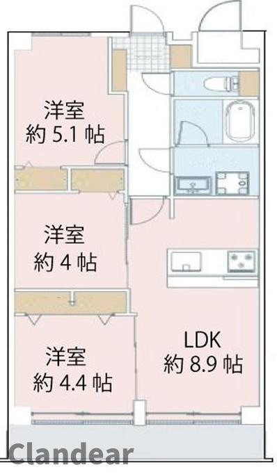 扇サンハイツの間取り|ドキドキの新生活も、安心してスタート。ぴったりの住まいを見つけませんか？クランディアが一緒に住まい選びをサポートします‼　まずは、お気軽にお問合せください　＃クランディア