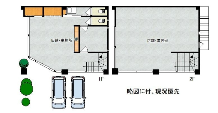 大峰南町店舗の間取り