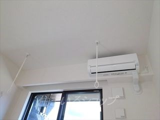 広島市安佐北区上深川町のアパートの設備|室内物干し・エアコン