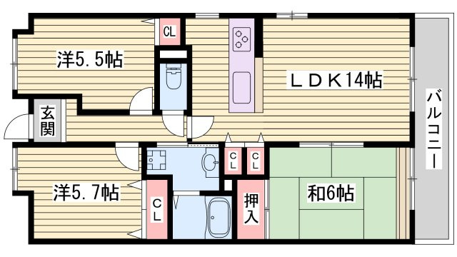 グランシャリオの間取り