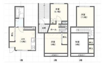 大久保町大窪戸建ての間取り