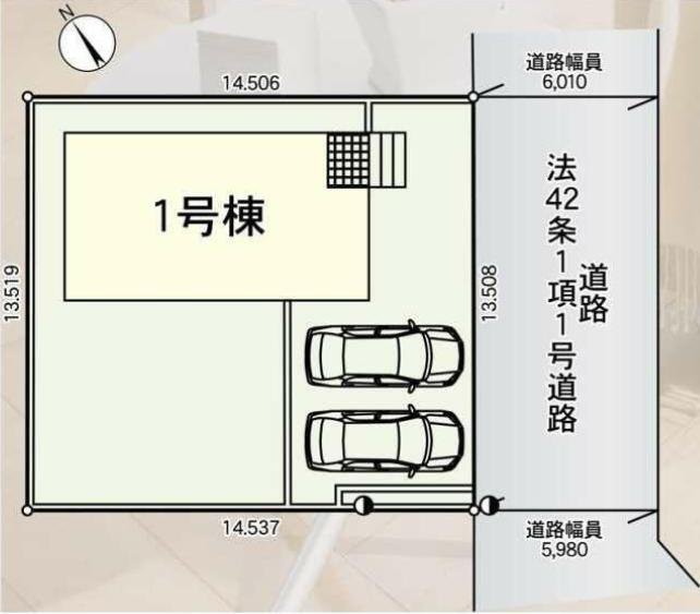 小美玉市納場第4　新築戸建の区画図