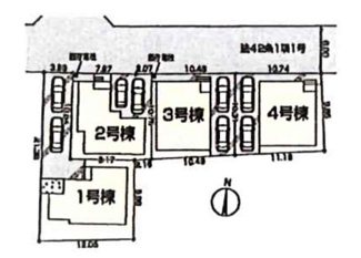 【区画図】 | 所沢上安松第7期　全4棟　1号棟 | 所沢上安松第7期　全4棟　1号棟