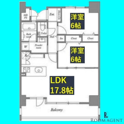 茶屋ヶ坂ライズの間取り