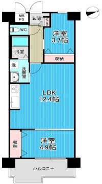 【間取り】 | 朝日プラザ中津