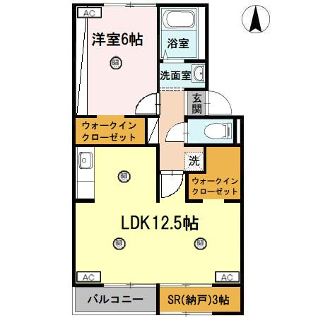 グリーンセトル　Bの間取り
