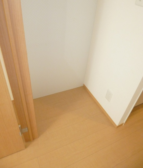 ドムスYの内装|冷蔵庫・電子レンジ置場です(^O^)