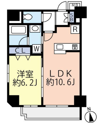 グランヴァン浅草橋駅前の間取り
