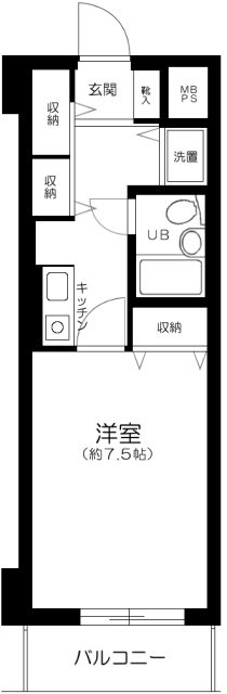 ライオンズマンション高津の間取り