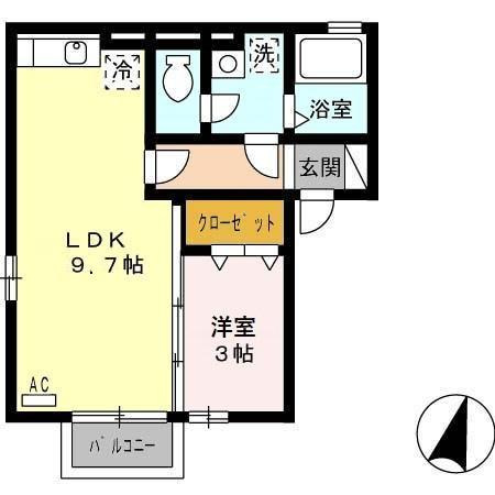 ラヴィアンローズ　B棟の間取り