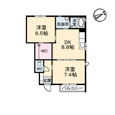 【間取り】 | パインデュー　A棟