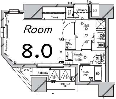 クレストタップ綾瀬の間取り