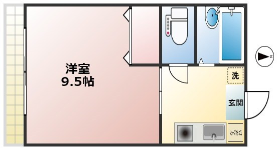 ドミールN竹原の間取り