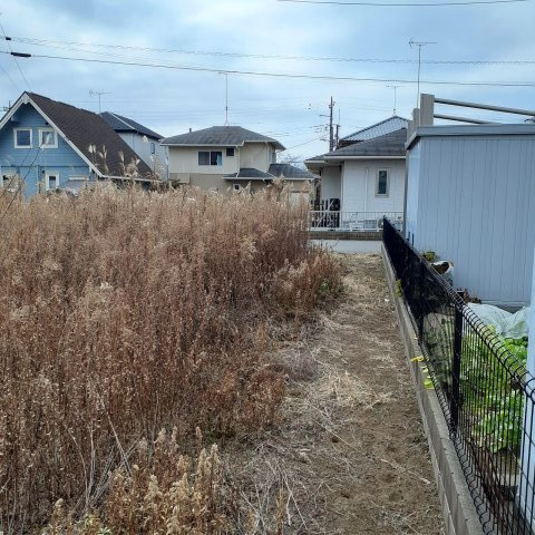 真岡市亀山の外観|北西側から南西側撮影