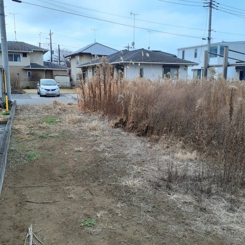 真岡市亀山の外観|北東側から南東側撮影