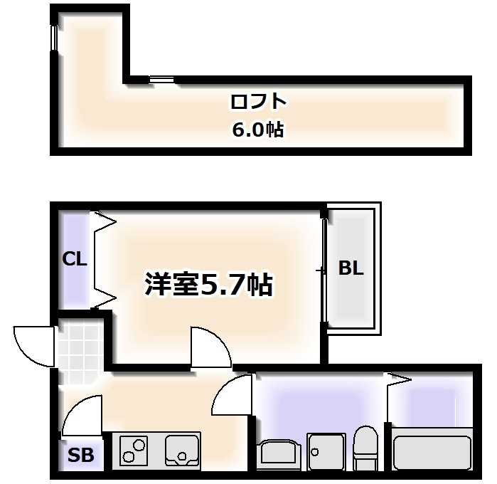 Loft MDの間取り
