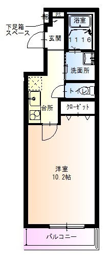 フジパレス山之内X番館の間取り
