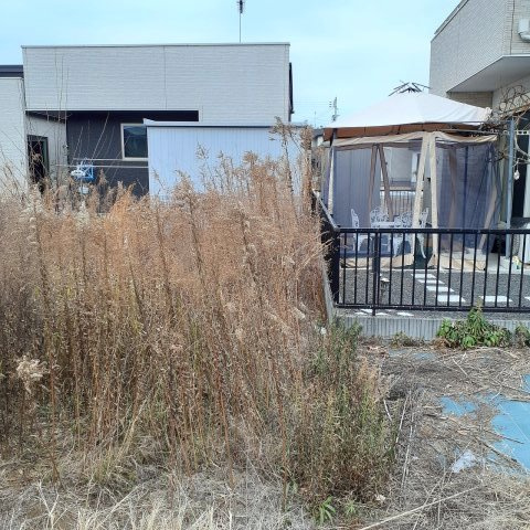 真岡市亀山の外観|北東側から北西側撮影