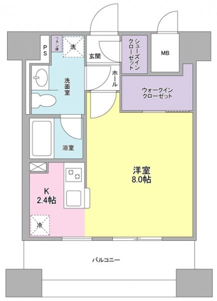 スタイリオ横浜反町の間取り