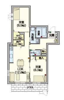 （シニア限定）BLUE・FORESTの間取り|シニアに優しい充実した設備
