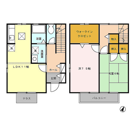 テラスクレストの間取り
