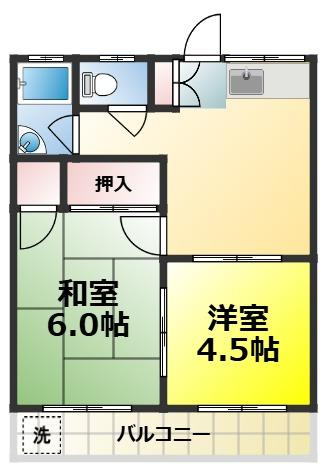 桃江荘の間取り