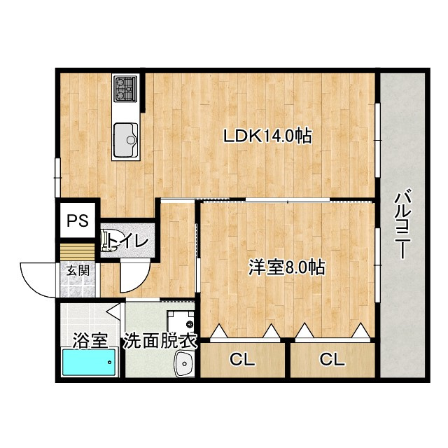 ハイツ六泉寺の間取り