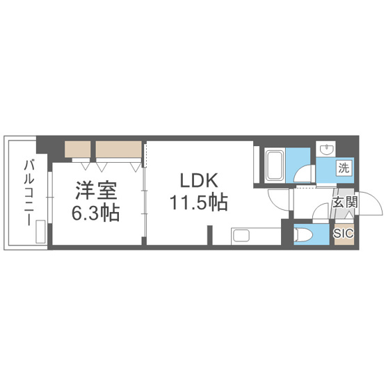 【間取り】 | グランセジュール大国町
