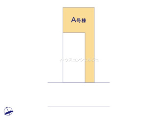 【区画図】 | 名古屋市西区枇杷島5丁目12-7【仲介手数料無料】新築一戸建て　A号棟