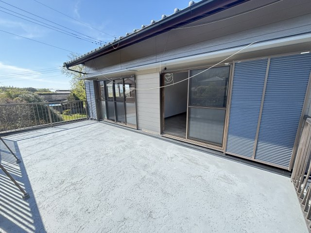 久留米市田主丸町森部の一戸建てのバルコニー