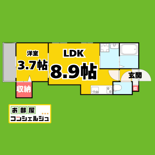 Cherim鶴里の間取り