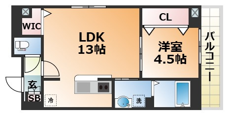 サンシエ神戸元町の間取り