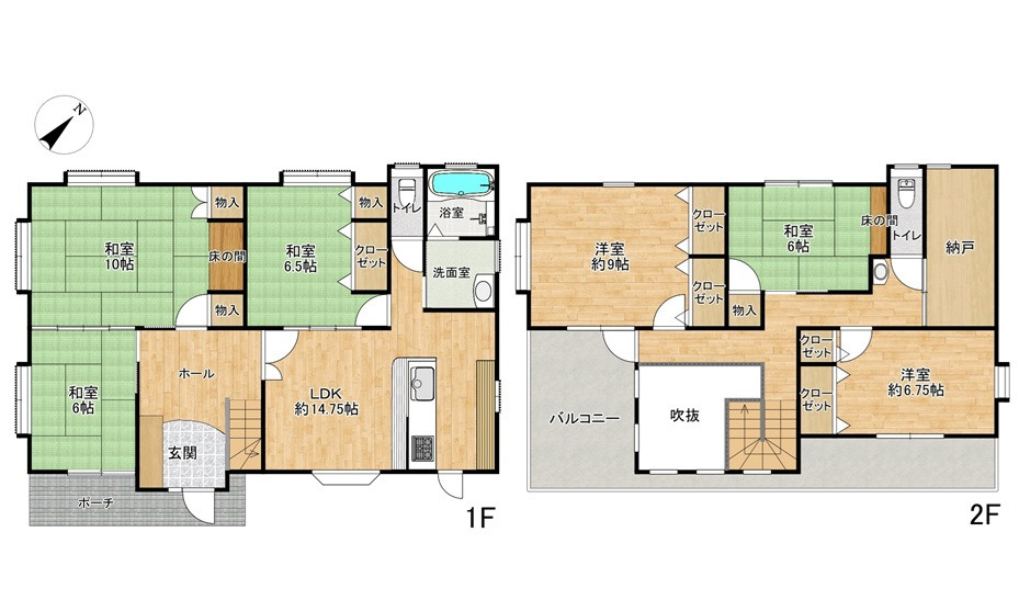 西区山手町の間取り
