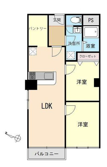 ハイライフ北仙台の間取り