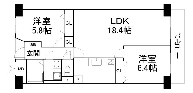 【間取り】 | 谷町グランドハイツ